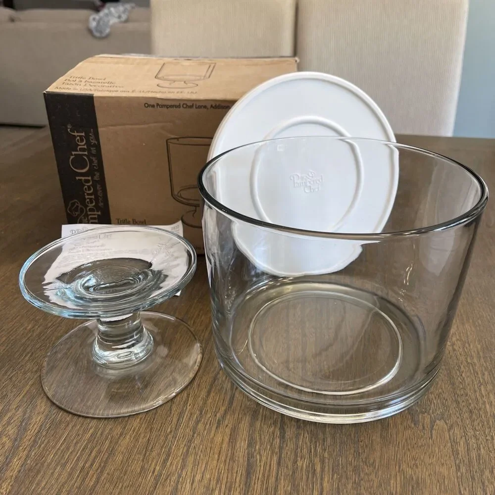 Pampered Chef Trifle Bowl #2832 – In the Box